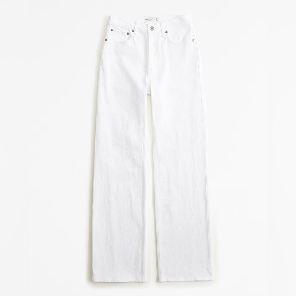 NEW Abercrombie & Fitch 90s Relaxed Jean Curve Love High Rise 25 Short / 0S - Picture 6 of 7